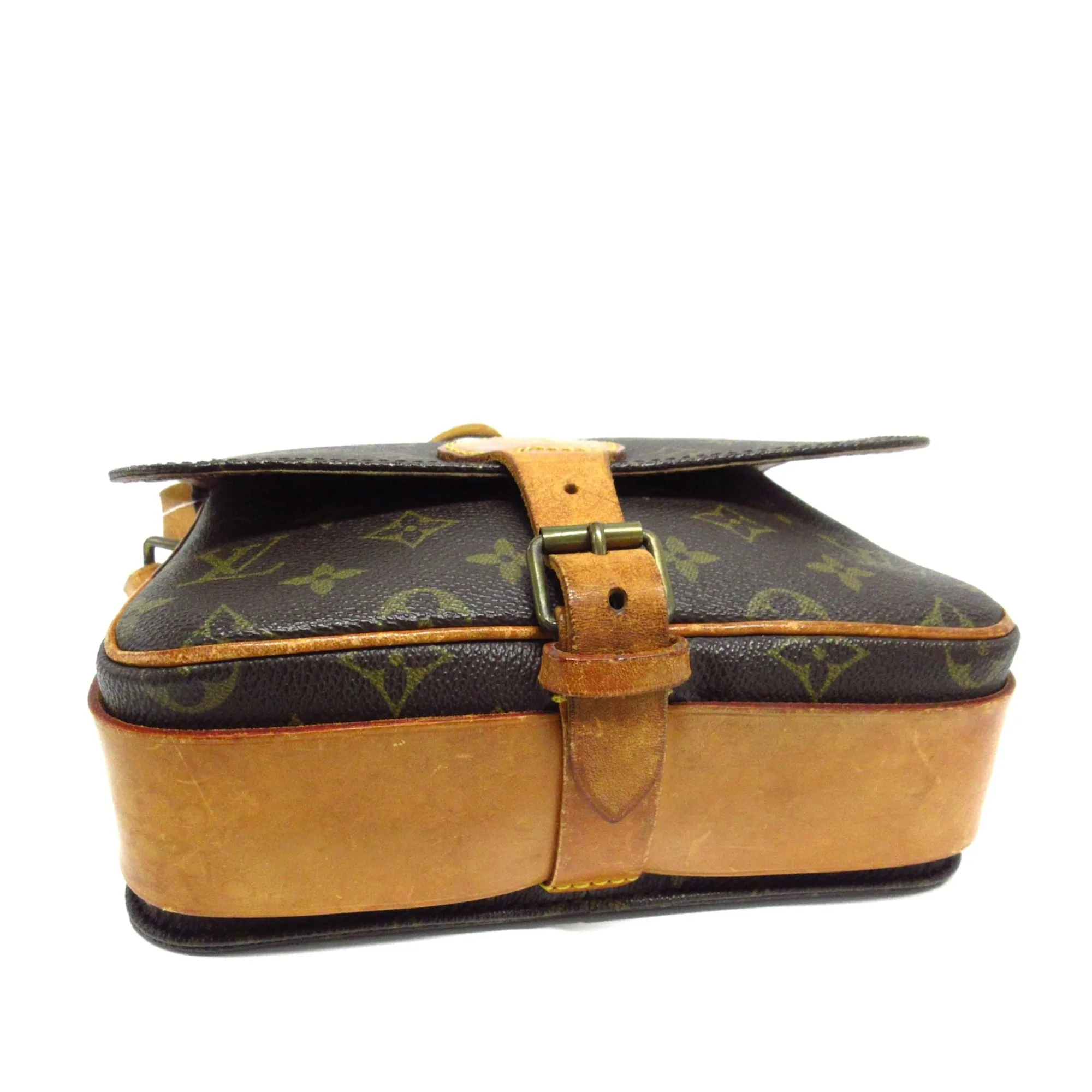 Brown Louis Vuitton Monogram Cartouchiere MM Crossbody Bag
