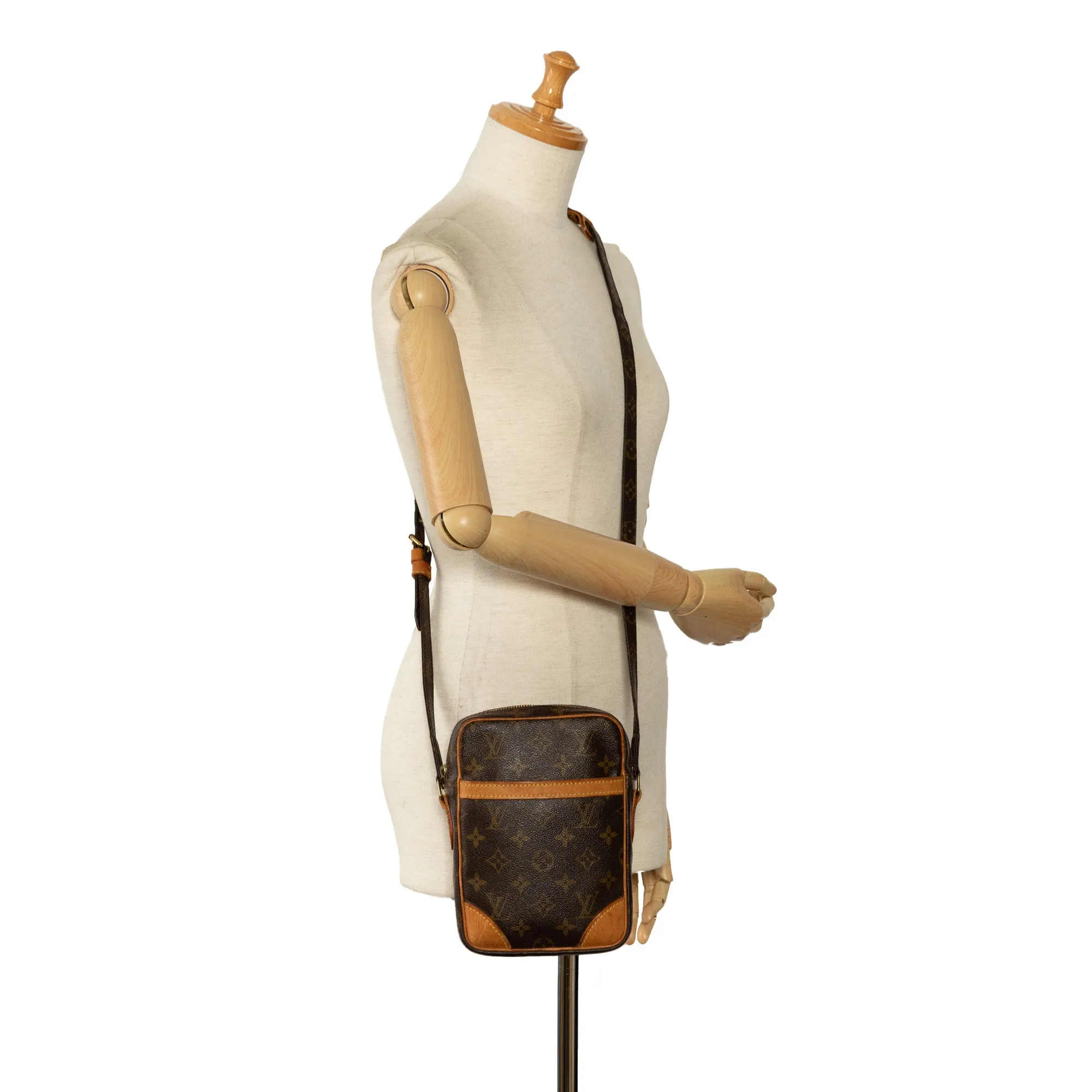 Brown Louis Vuitton Monogram Danube Crossbody Bag