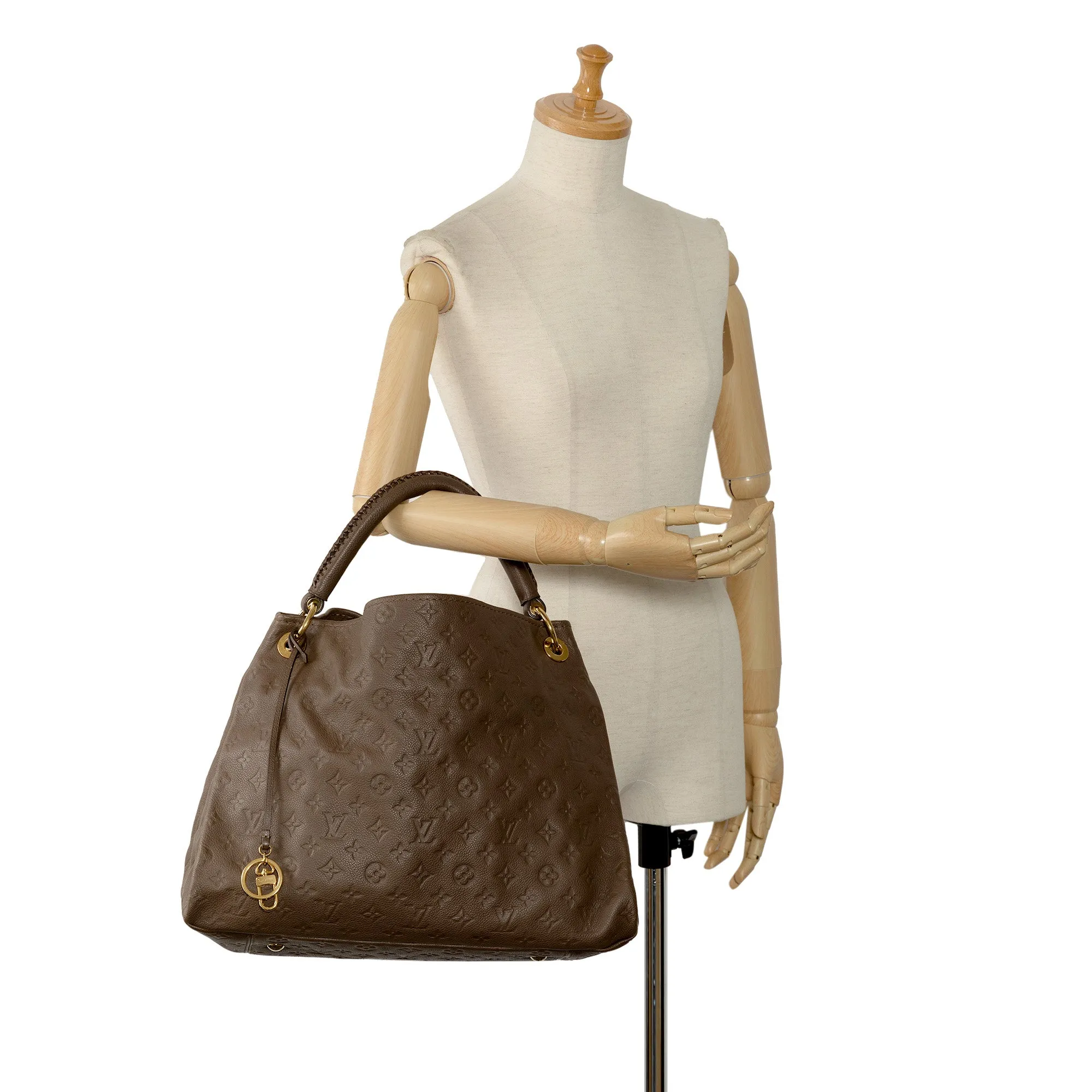 Brown Louis Vuitton Monogram Empreinte Artsy MM Hobo Bag