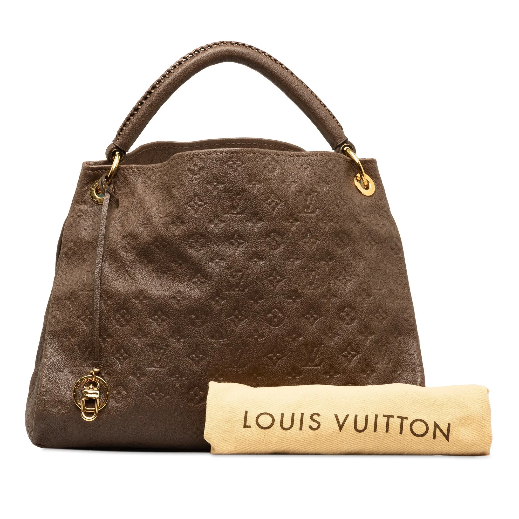 Brown Louis Vuitton Monogram Empreinte Artsy MM Hobo Bag