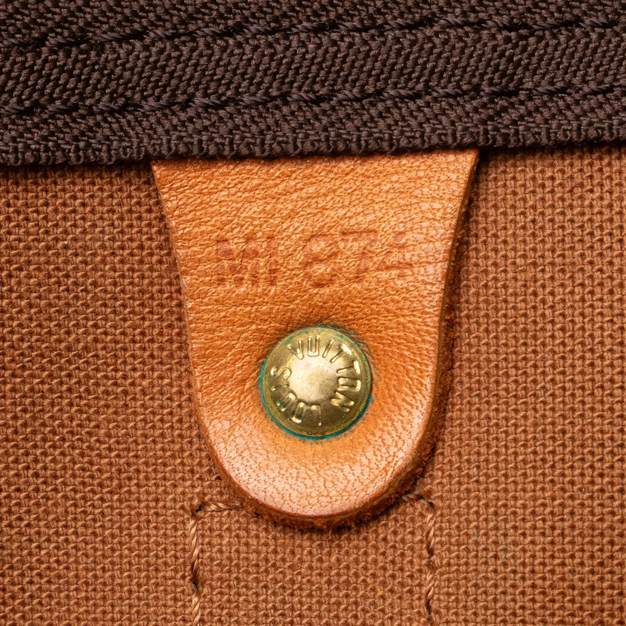 Brown Louis Vuitton Monogram Keepall 55 Travel Bag