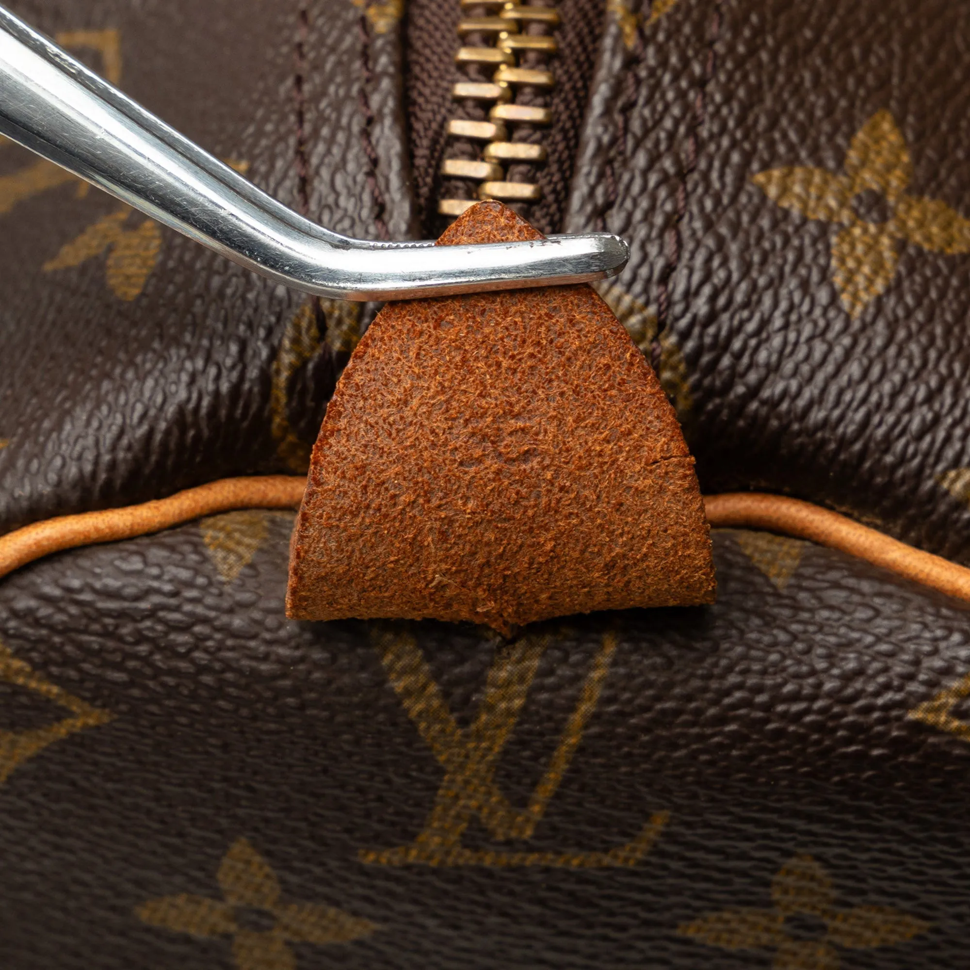 Brown Louis Vuitton Monogram Keepall 55 Travel Bag