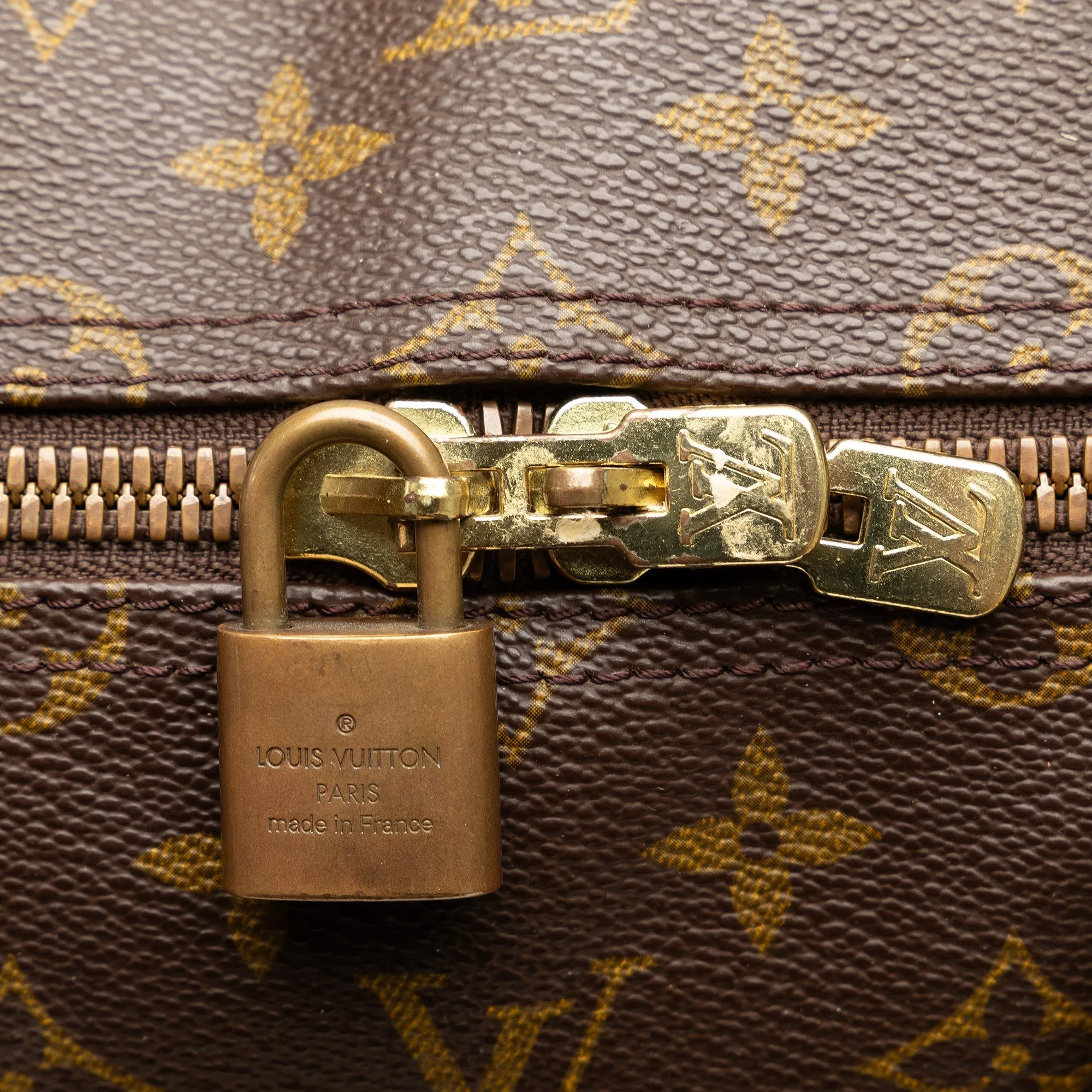 Brown Louis Vuitton Monogram Keepall Bandouliere 55 Travel Bag