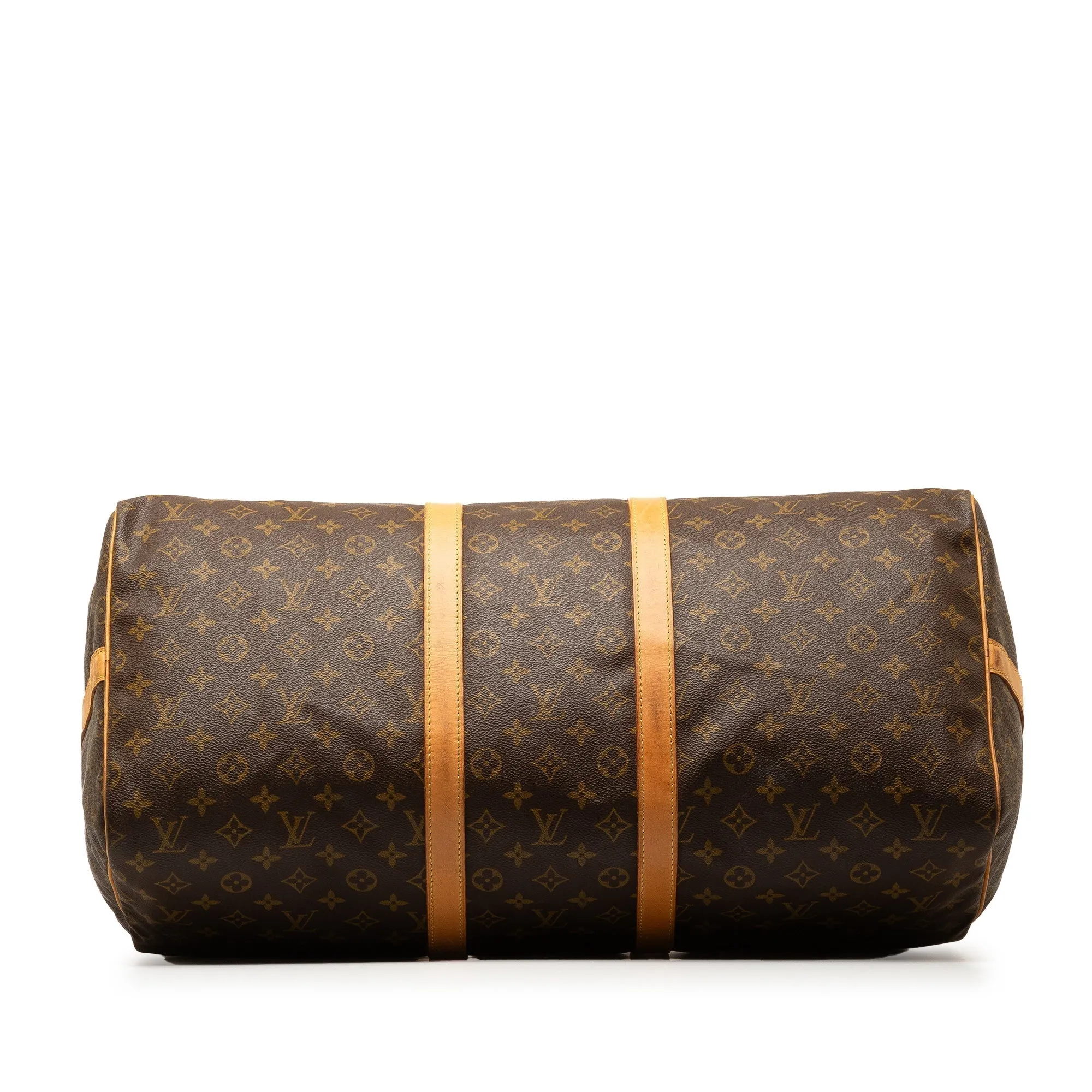 Brown Louis Vuitton Monogram Keepall Bandouliere 55 Travel Bag