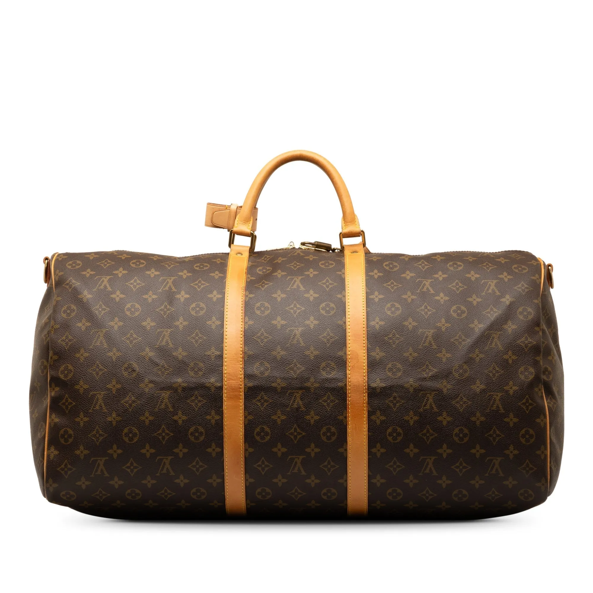 Brown Louis Vuitton Monogram Keepall Bandouliere 60 Travel Bag