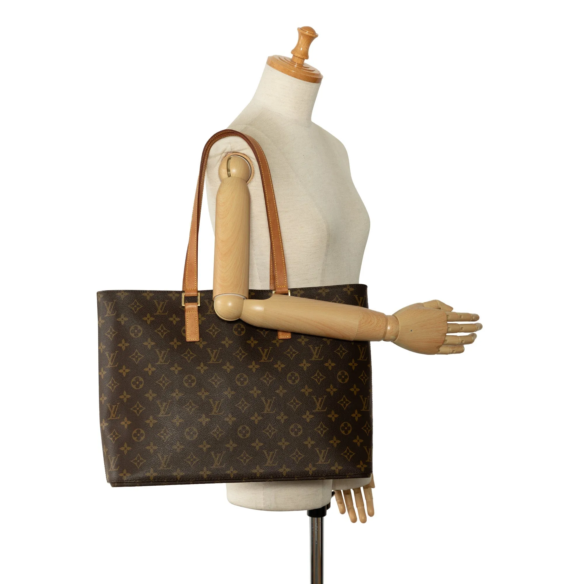 Brown Louis Vuitton Monogram Luco Tote Bag