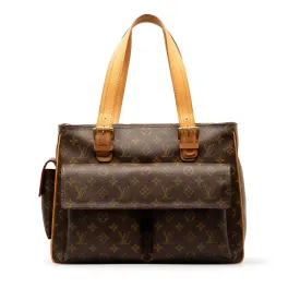 Brown Louis Vuitton Monogram Multipli-Cite Tote Bag