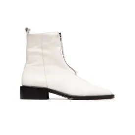 Bruges White Leather