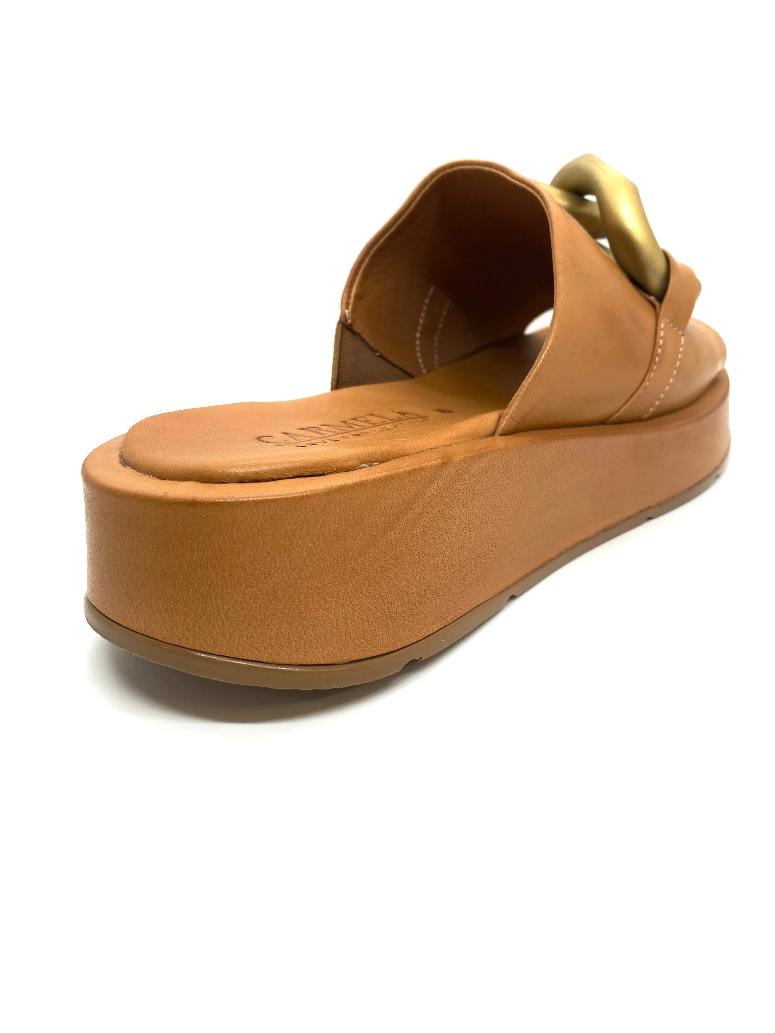 Carmela Ladies Extra large Trim Leather Slider