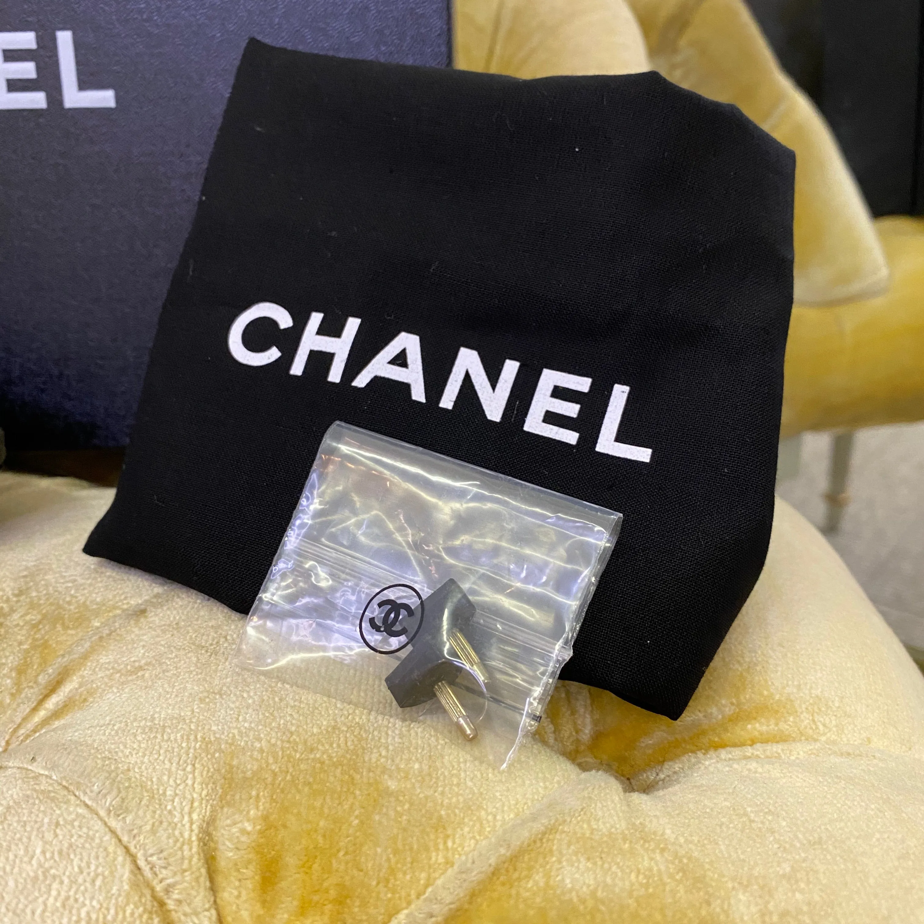 Chanel Grey Suede Platform Heels