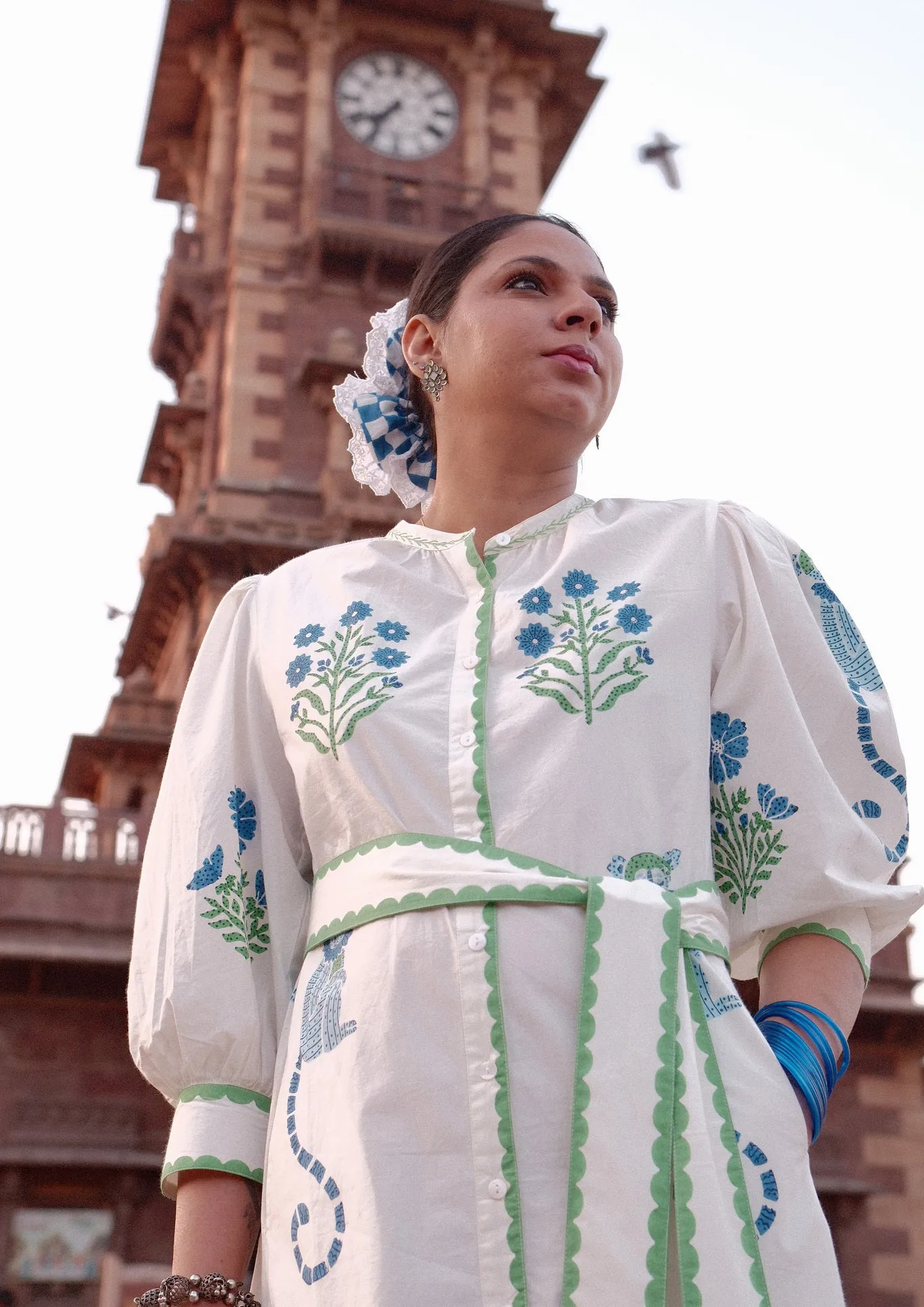 Chaupad Shirt Dress - Jodhpur Mix Print