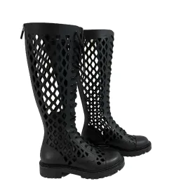 Christian Dior - D-Trap Black High Boots in Matt Calfskin 35.5 US 5.5 BRAND NEW