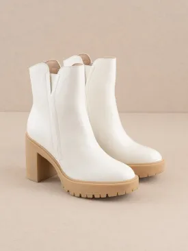 City Girl Chelsea Boots - White