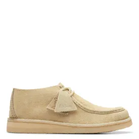 Clarks Men's Desert Nomad Mid in Maple Hairy Suede