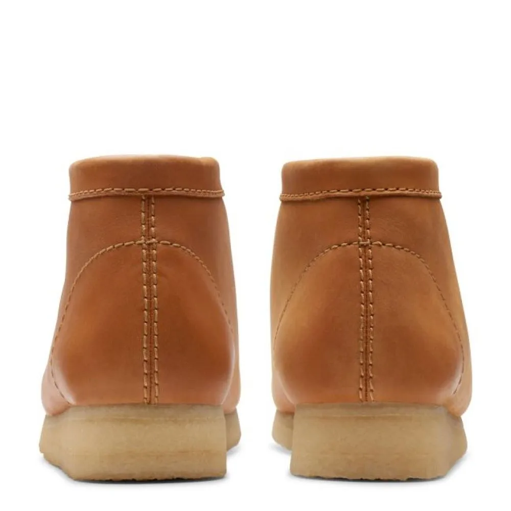Clarks Men's Wallabee Boot in Mid Tan Leather