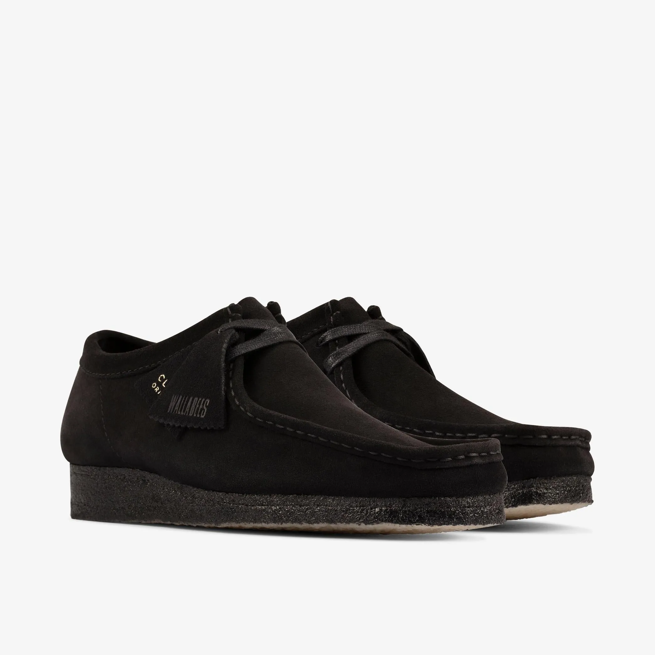 Clarks Men's Wallabee in Black Suede