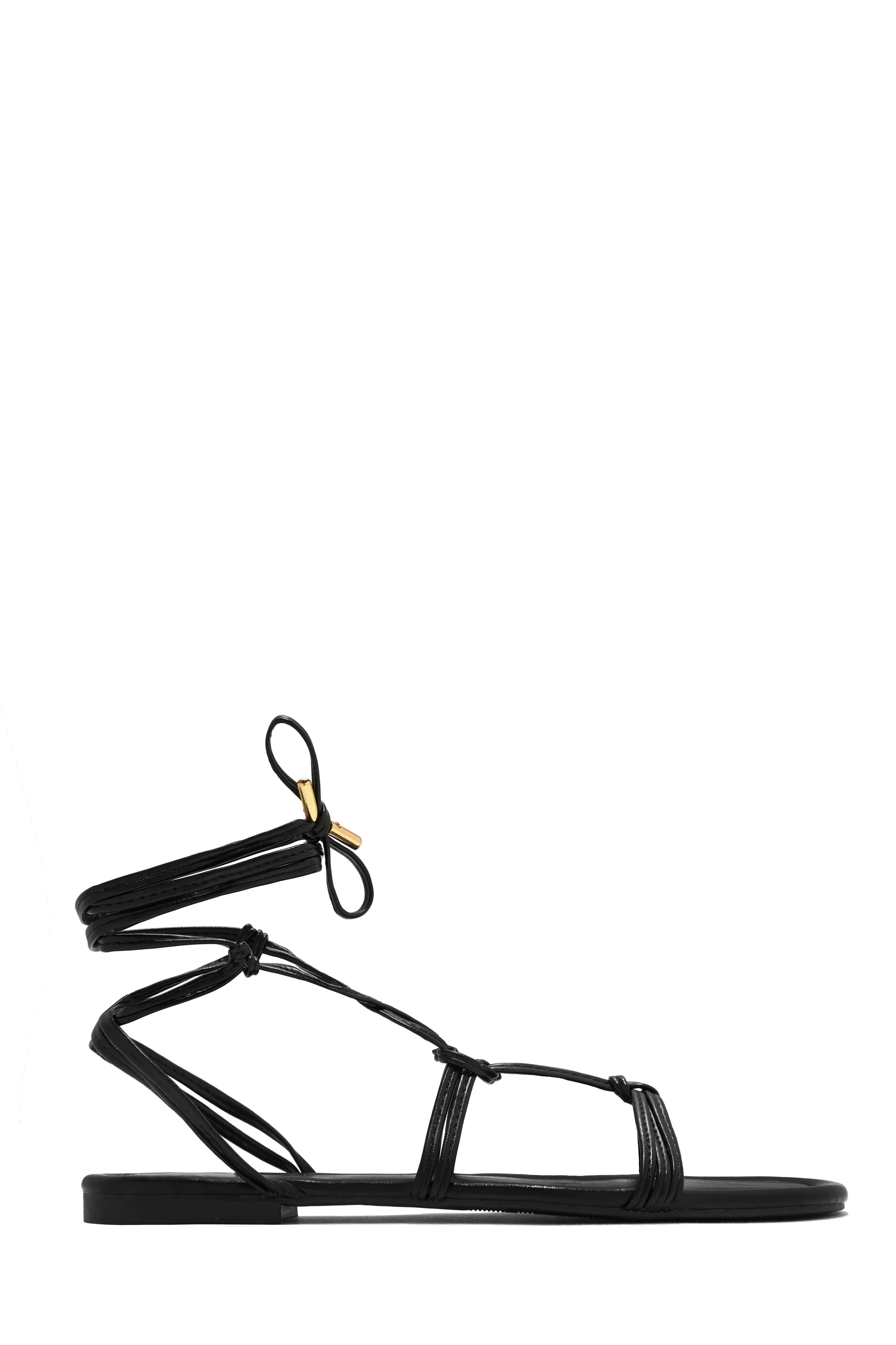 Coastal Villa Lace Up Sandals - Gold