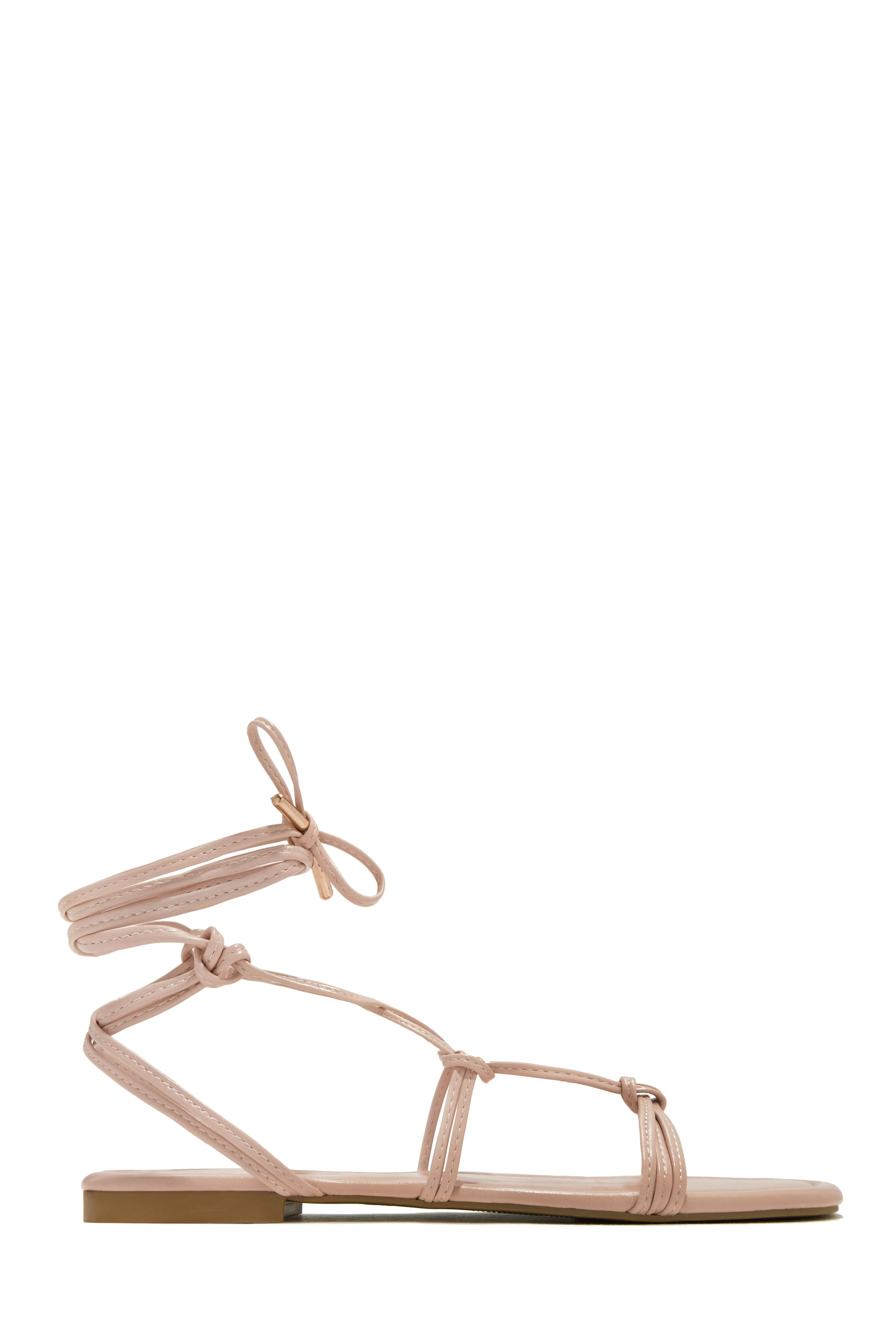 Coastal Villa Lace Up Sandals - Gold