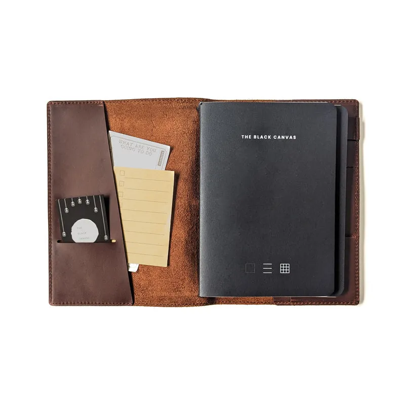 Cognac Brown TBC Travellers Journal   Docket / A5