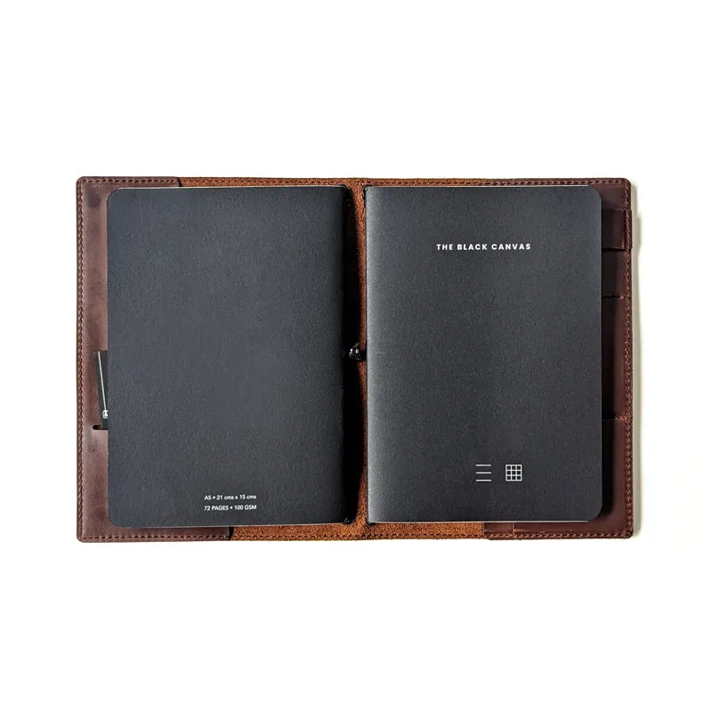 Cognac Brown TBC Travellers Journal   Docket / A5