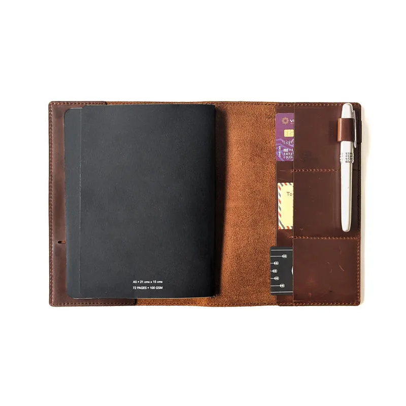 Cognac Brown TBC Travellers Journal   Docket / A5