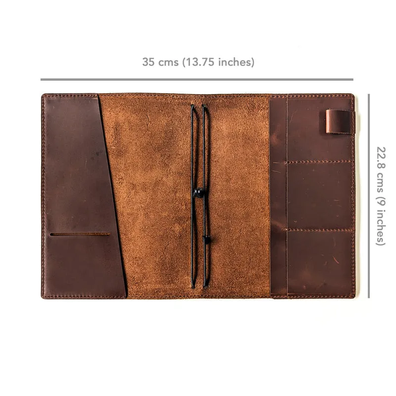 Cognac Brown TBC Travellers Journal   Docket / A5