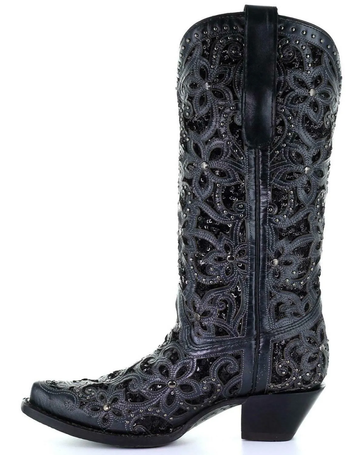 Corral Women's Inlay Embroidery Western Boot - Snip Toe - A3752