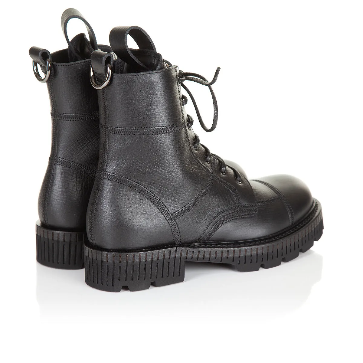 Dolce & Gabbana Boarded Calfskin Boots