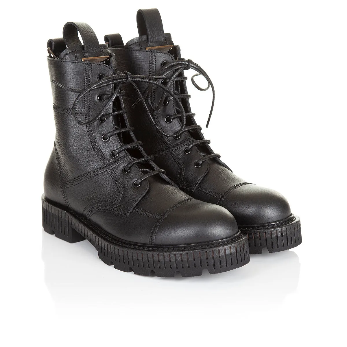 Dolce & Gabbana Boarded Calfskin Boots
