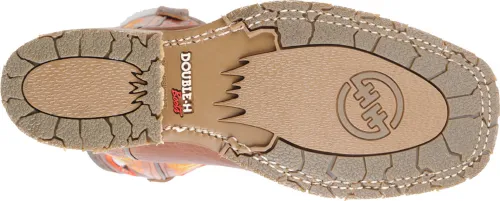 Double-H Men's 12" Domestic Wide Square Toe ICE Roper - Peanut Bison DH4400