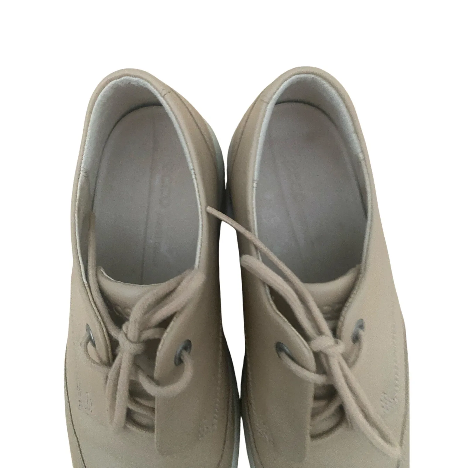 ECCO Soft 9 Volluto Tan Wingtip Leather Sneaker Size 7