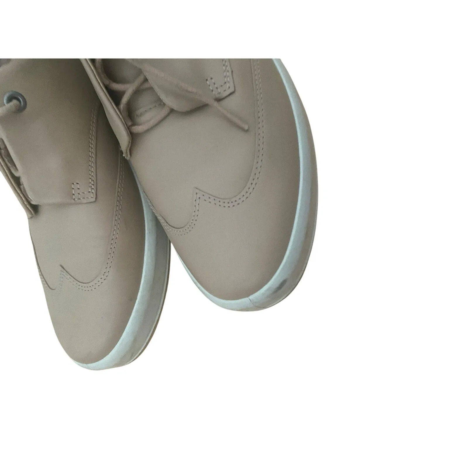 ECCO Soft 9 Volluto Tan Wingtip Leather Sneaker Size 7