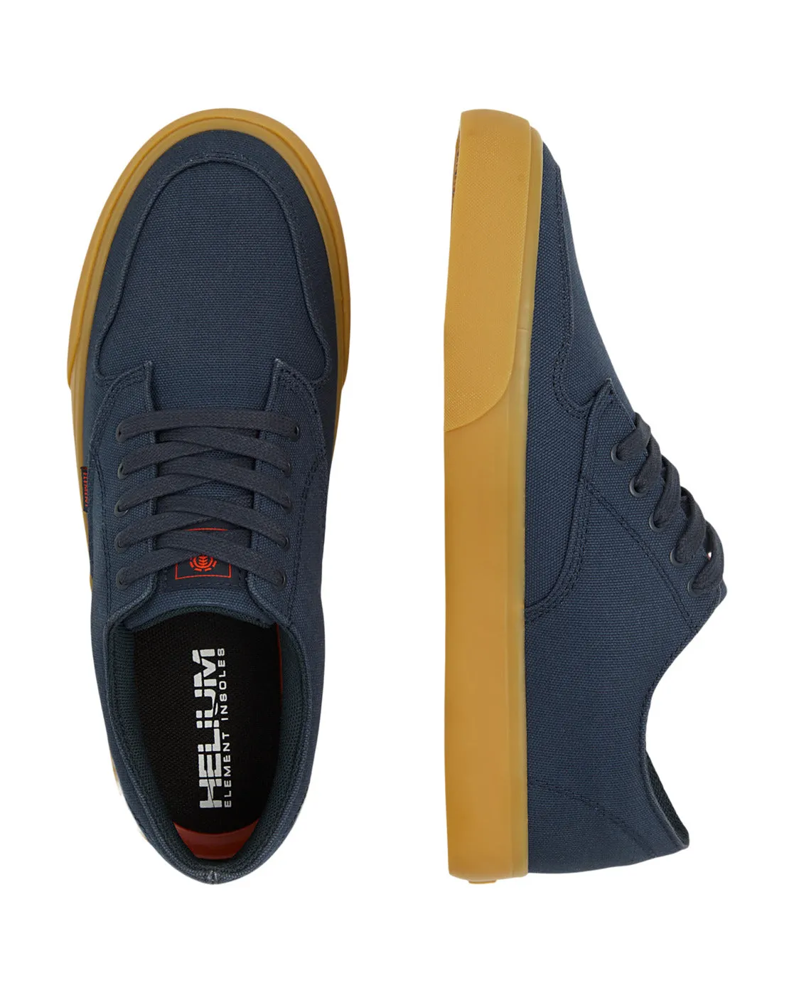 Element Men's Topaz C3 Leather Shoes Navy/Gum W6TC3101-3556