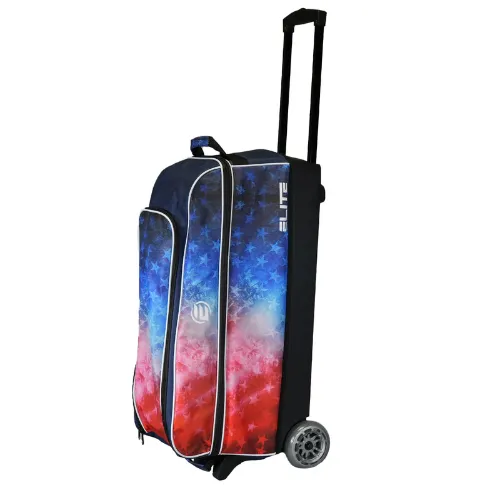 Elite Basic Triple Roller Red/White/Blue Freedom Bowling Bag