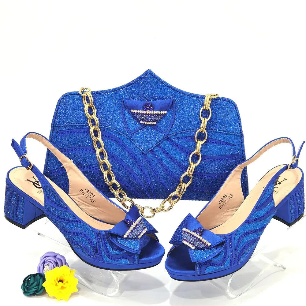 Excellent Italy Shoes with Bag Set Luxery Shoes Women Shoes and Bags