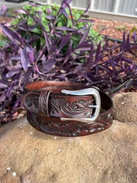 Filigree Leather Embossed Belt by Ariat