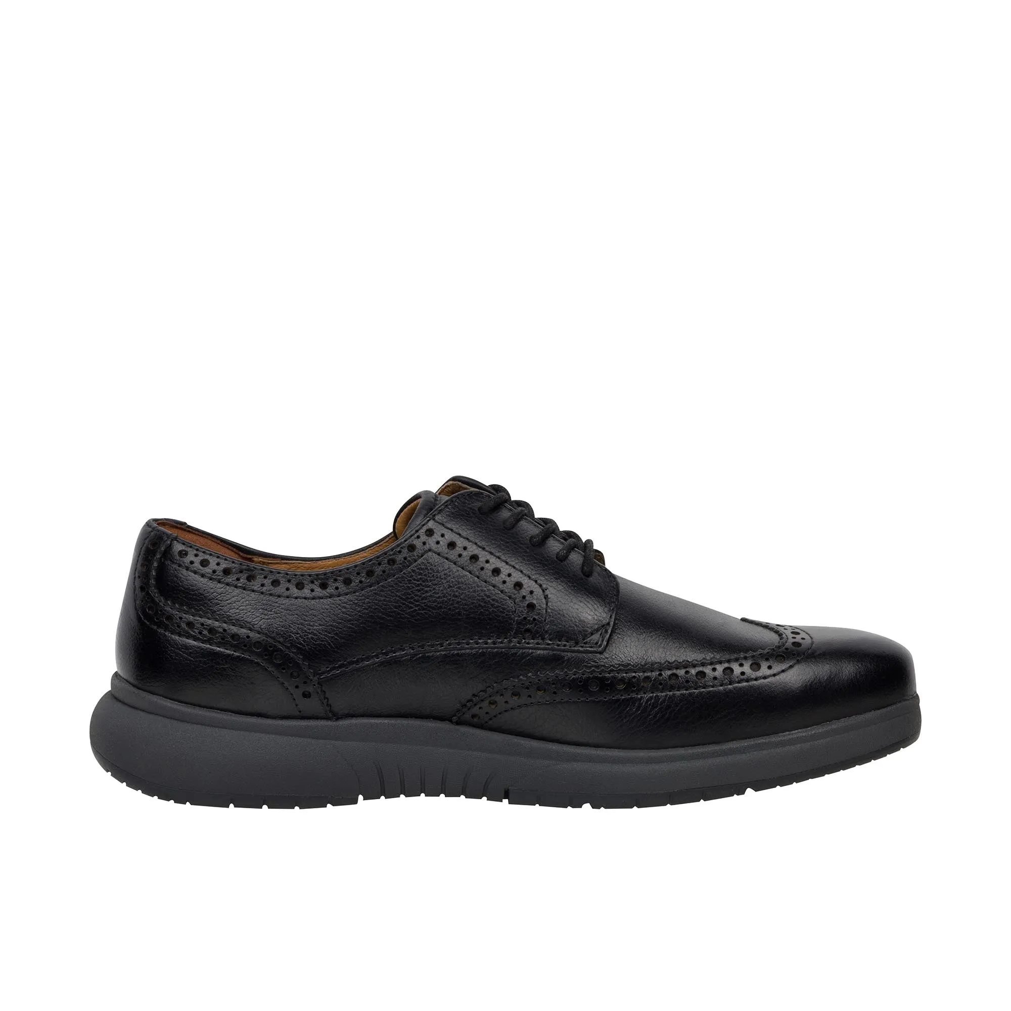 Florsheim Flair Work Wingtip Oxford Steel Toe Black