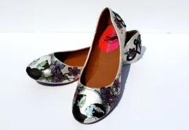 Frankenstein's Bride Crystal Ballet Flat