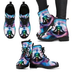 Glowing Chakra Leather Boots