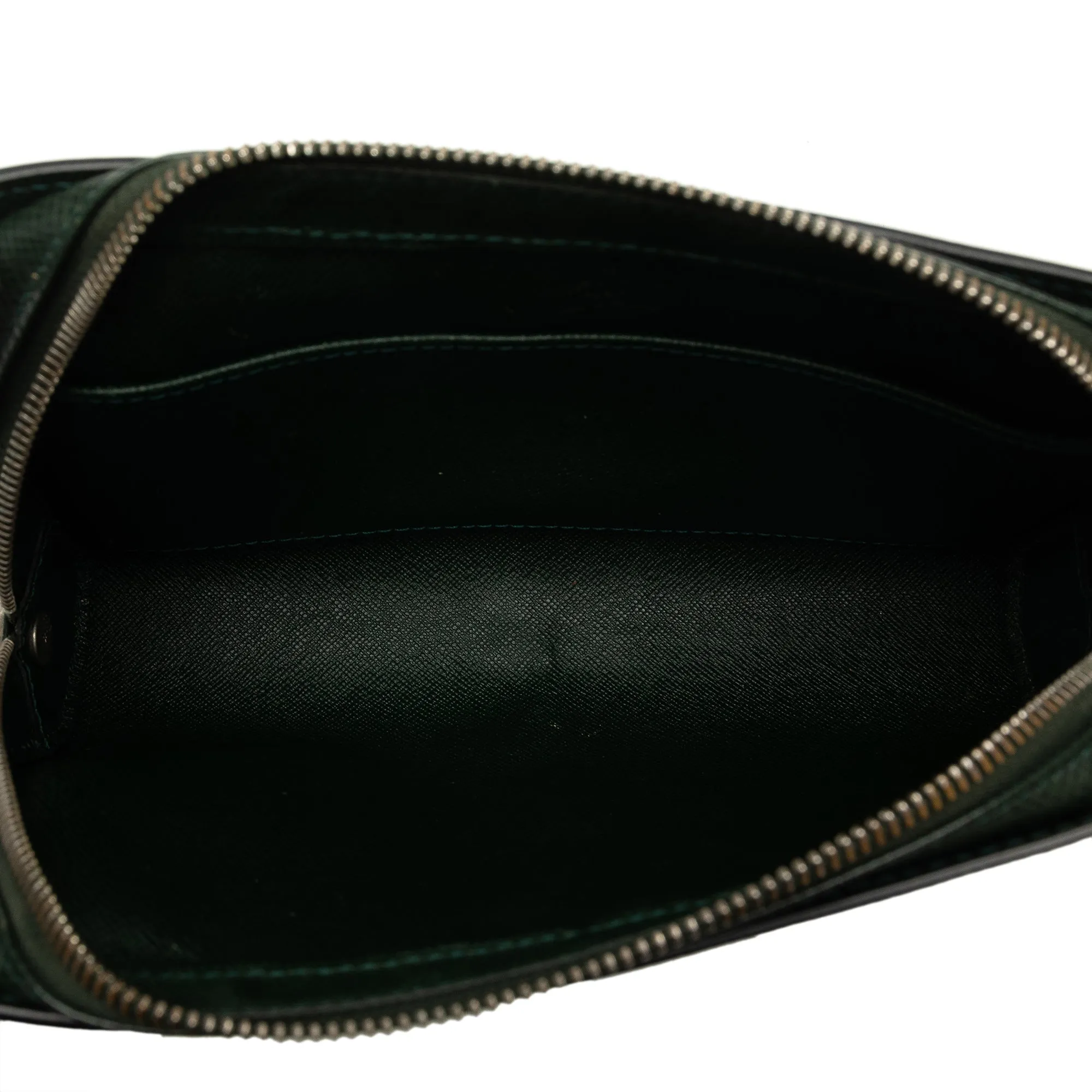 Green Louis Vuitton Taiga Baikal Clutch Bag
