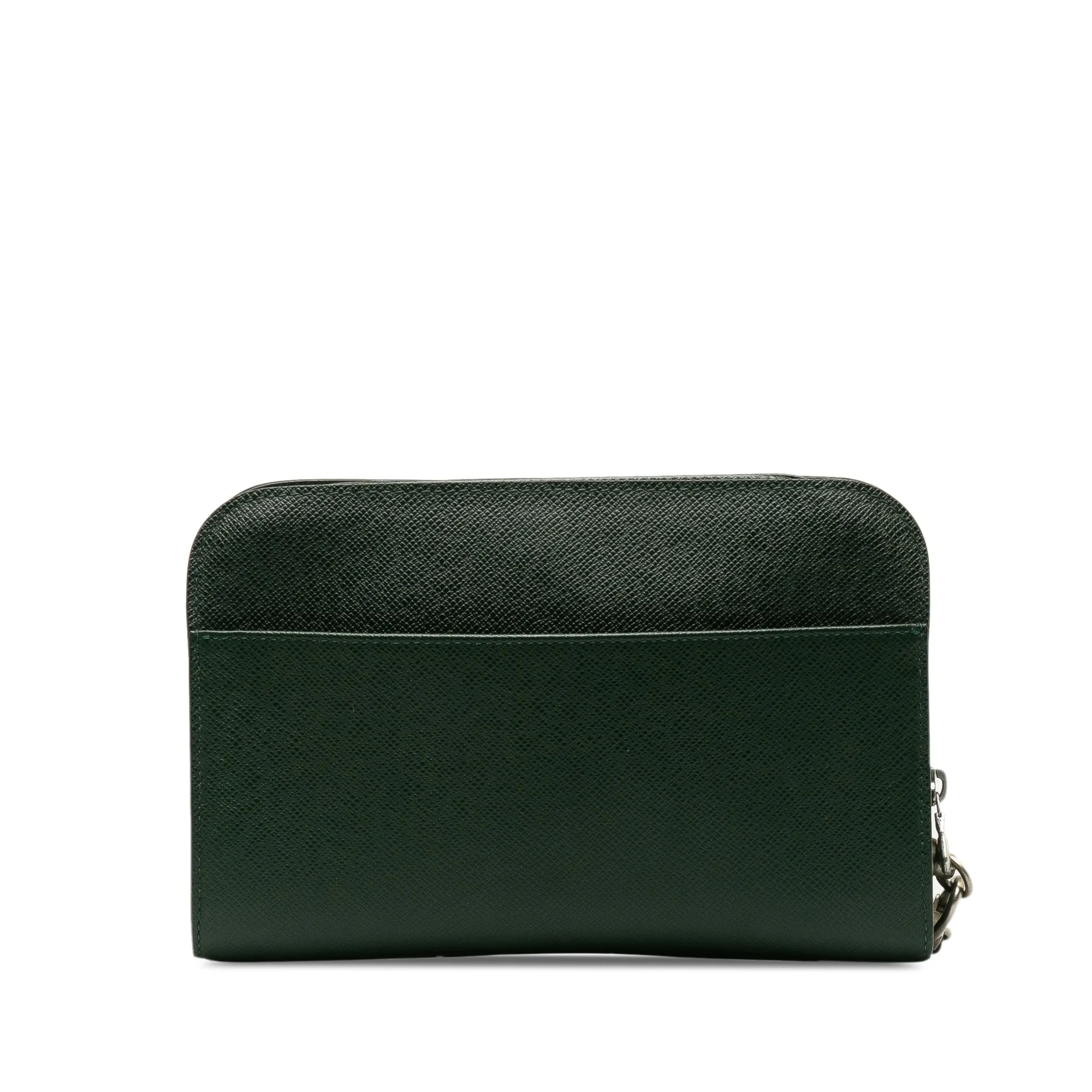 Green Louis Vuitton Taiga Baikal Clutch Bag