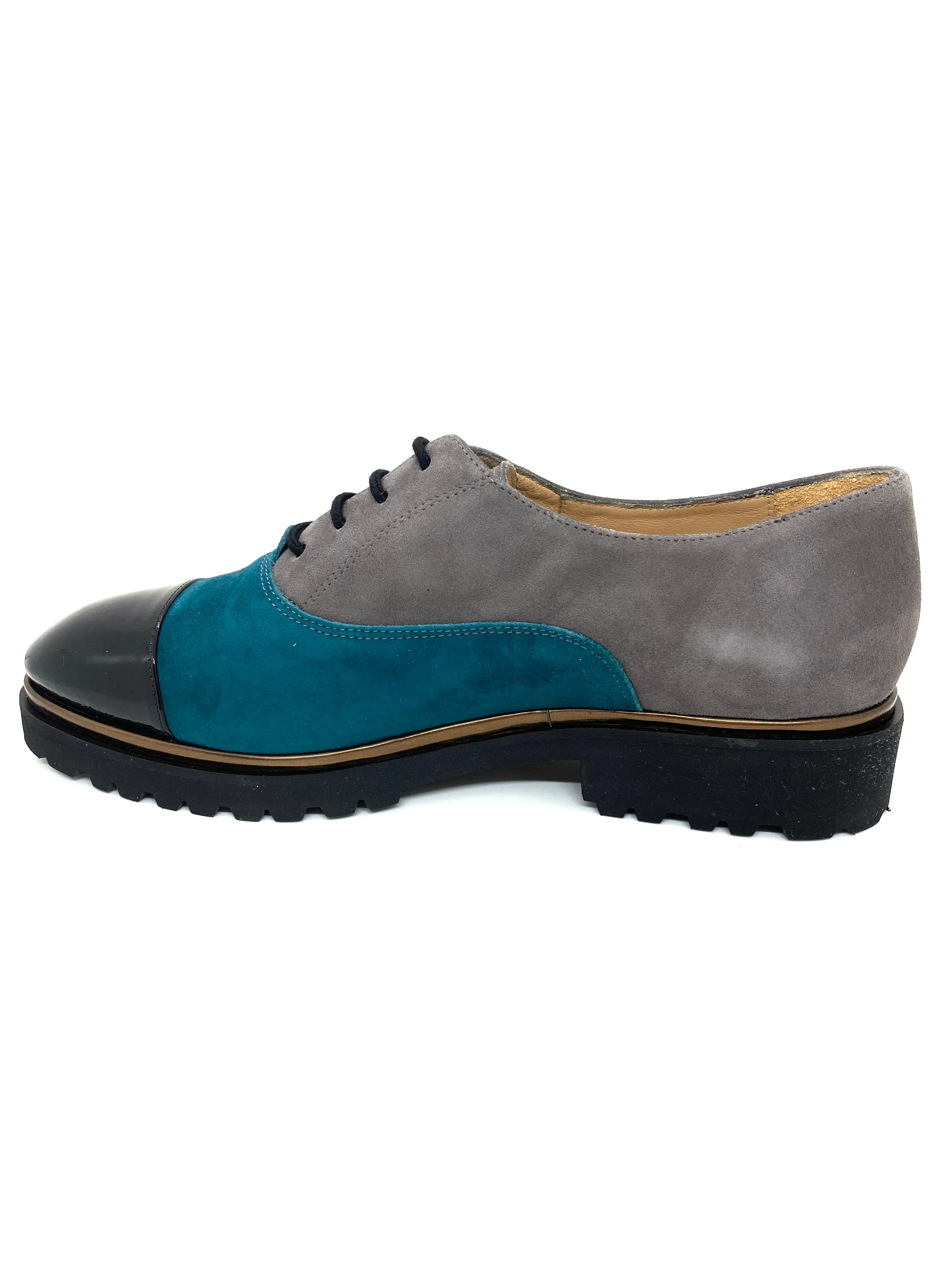 HB Italia Ladies Lace Up Toe Cap Shoe