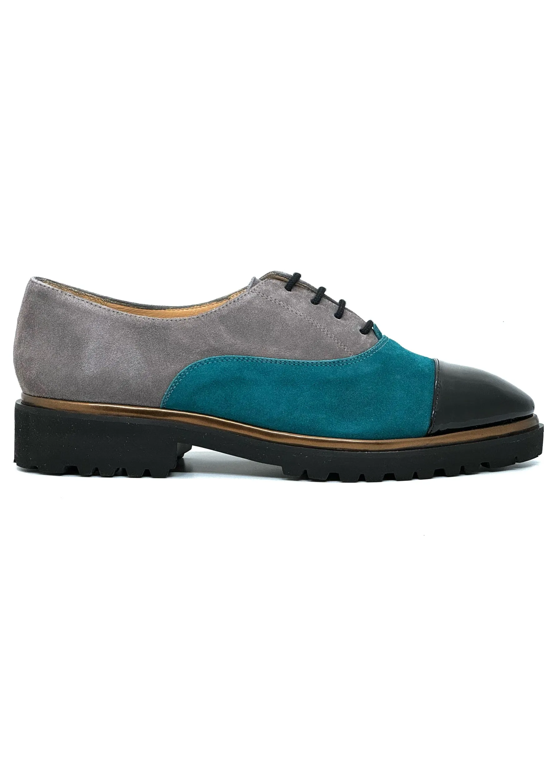 HB Italia Ladies Lace Up Toe Cap Shoe