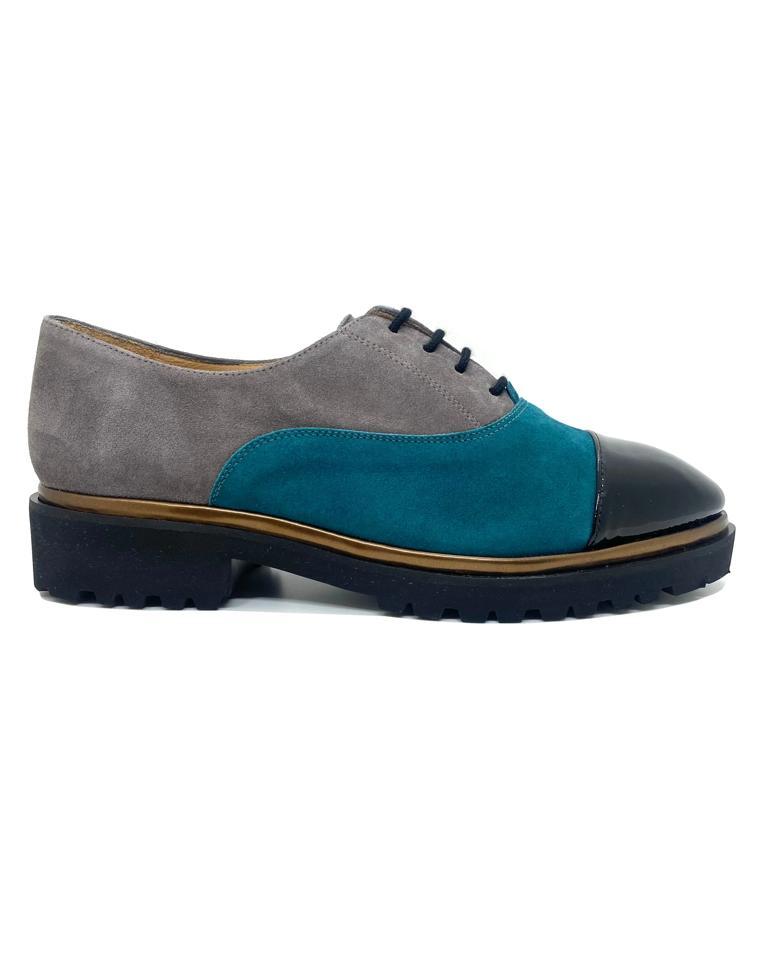 HB Italia Ladies Lace Up Toe Cap Shoe