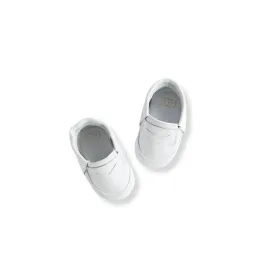 ili   charlie Penny Leather Moccasin White* FINAL SALE