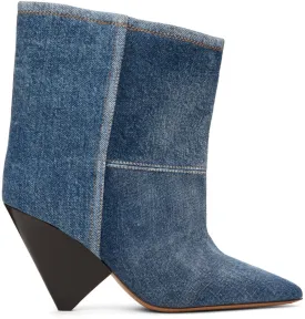 Isabel Marant miyako washed blue boots