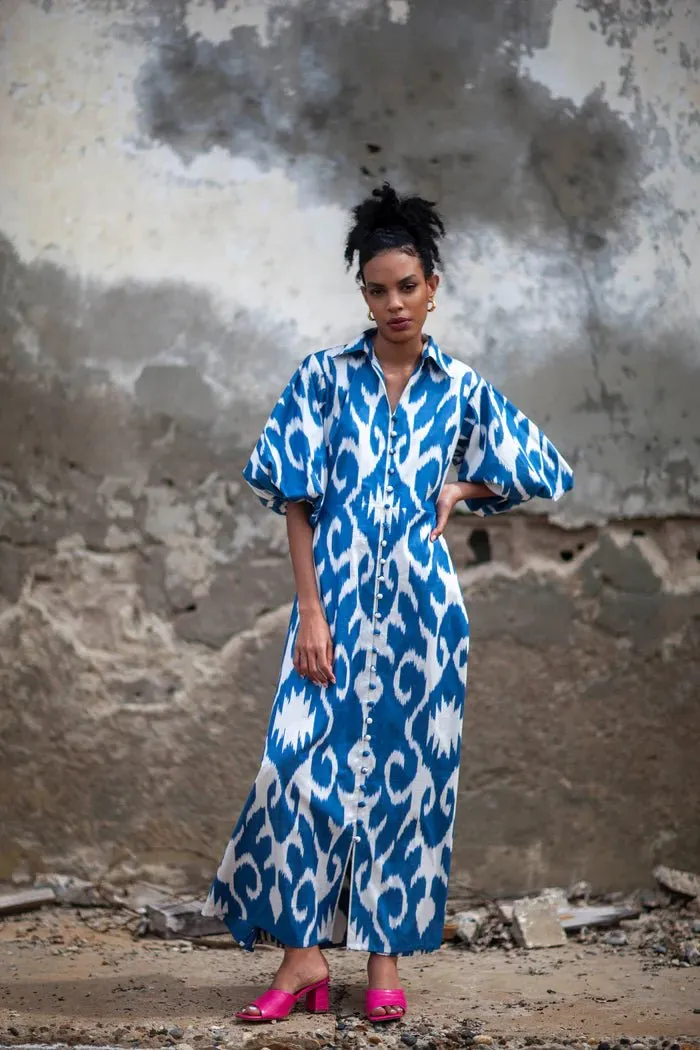 Jodhpur Dress - Blue