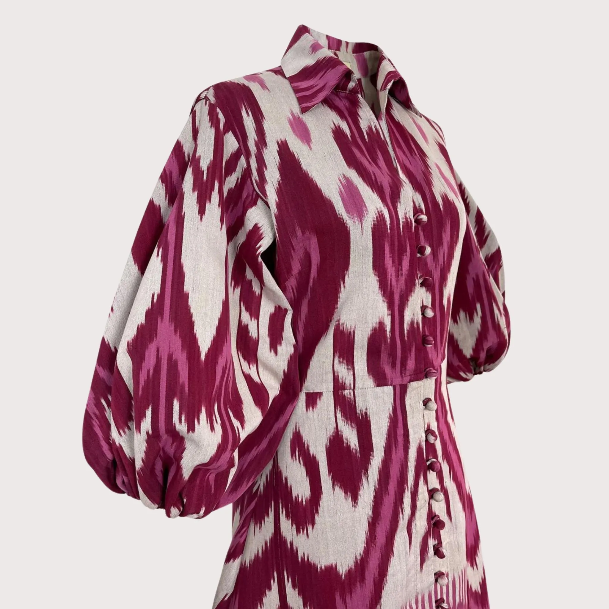Jodhpur Dress - Burgundy