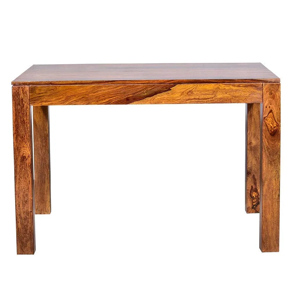Jodhpur Furniture Sheesham Wooden Dining Table 4 Seater | Dining Table Set with 3 Chairs & 1 Bench | Home Dining Room Furniture | Honey Finish