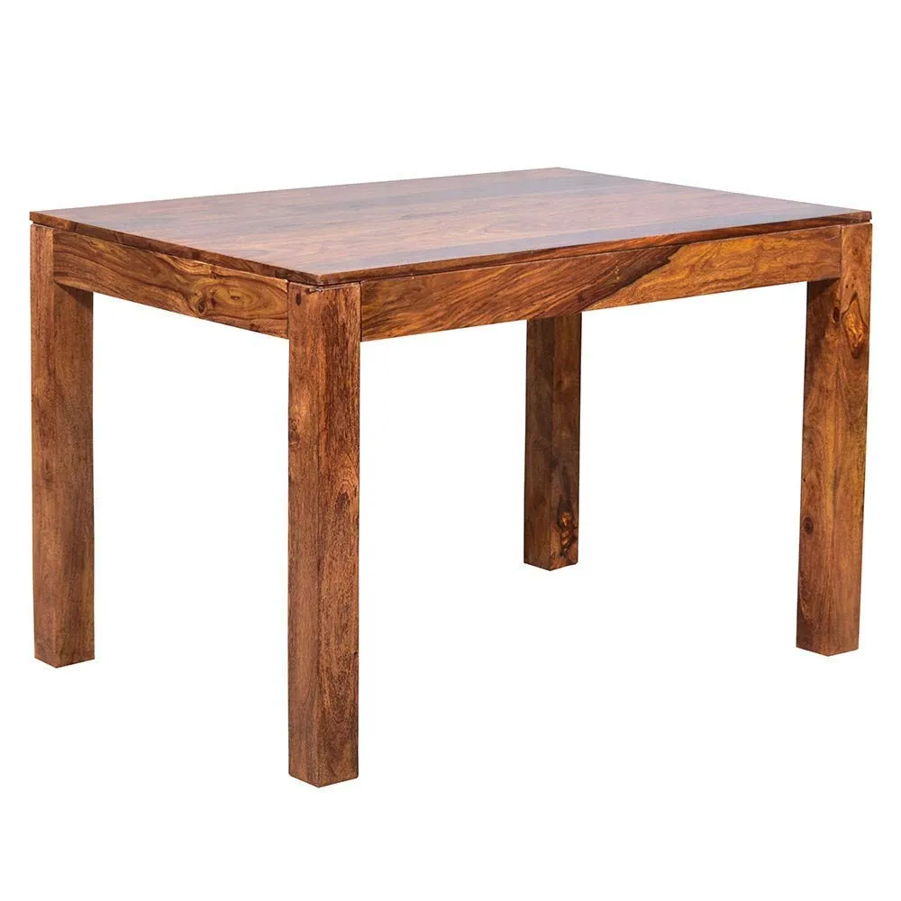 Jodhpur Furniture Sheesham Wooden Dining Table 4 Seater | Dining Table Set with 3 Chairs & 1 Bench | Home Dining Room Furniture | Honey Finish
